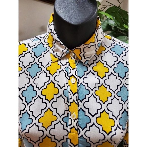 Ateesa Women's Multicolor Viscose Collared Half Sleeve Knee Length Dress Size XS - Picture 5 of 13